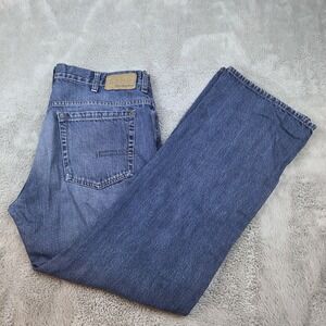 Calvin Klein Mens Jeans 36 Blue Bootcut Cotton Made in Egypt Zip‎ Fly